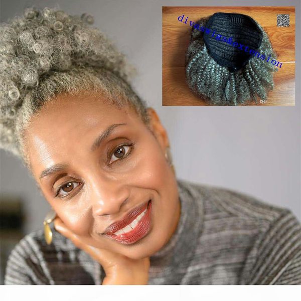 100% natural real hair grey hair weave ponytail afro kinky curly clip in gray hair human drawstring pony tail extension for black women
100% natural real hair grey hair weave ponytail afro kinky curly clip in gray hair human drawstring pony tail extension for black women