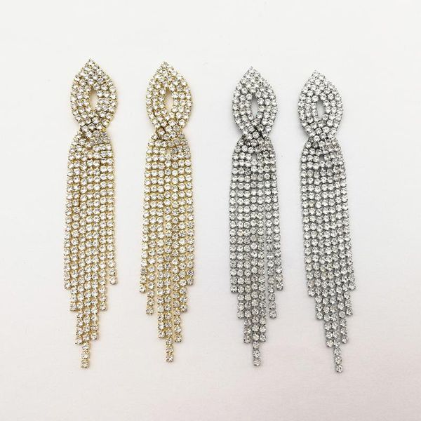 dangle & chandelier gold and silver color rhinestone crystal chains tassel drop earring fashion design jewelry accessories for women
dangle & chandelier gold and silver color rhinestone crystal chains tassel drop earring fashion design jewelry accessories for women