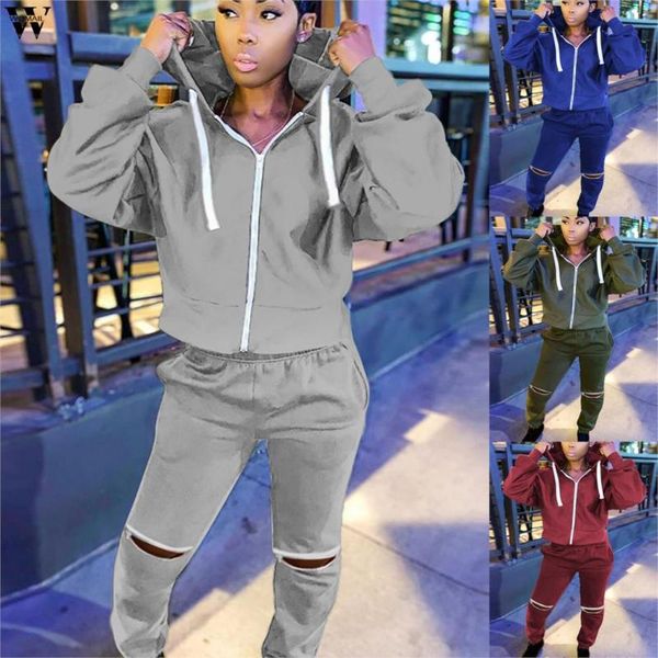 2 piece set women set open back hooded sweatshirt jogger stacked slit hole pant suit tracksuit zip matching casual autumn outfit, Gray
2 piece set women set open back hooded sweatshirt jogger stacked slit hole pant suit tracksuit zip matching casual autumn outfit, Gray