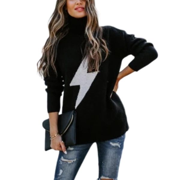 womens turtleneck sweater women solid color casual thick line long sleeve loose casual oversized knitted sweater pullover femme, White;black
womens turtleneck sweater women solid color casual thick line long sleeve loose casual oversized knitted sweater pullover femme, White;black