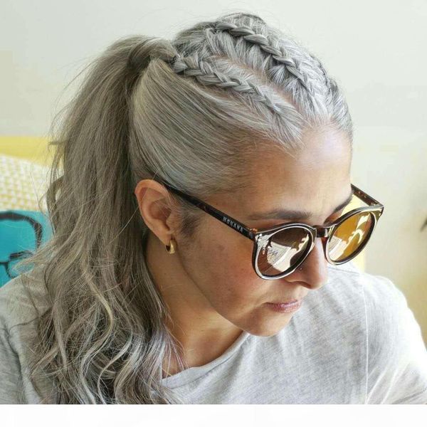 ponytail salt and pepper grey hair buns updo pony tail sleek silver gray human hair ponytail hairpiece grow going grey hair ponytail 120g, Black
ponytail salt and pepper grey hair buns updo pony tail sleek silver gray human hair ponytail hairpiece grow going grey hair ponytail 120g, Black