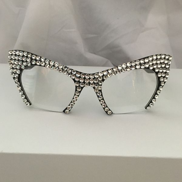 2019new luxury crystal sunglasses rhinestone cat eyes sun glasses for female decoration women designer oculos de sol, White;black
2019new luxury crystal sunglasses rhinestone cat eyes sun glasses for female decoration women designer oculos de sol, White;black