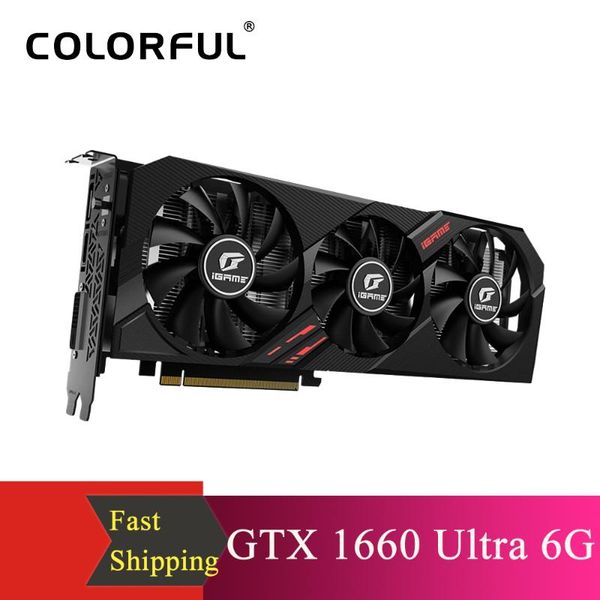 colorful igame geforce gtx 1660 ultra video card 6g graphic card gddr5 192bit dp + hd + dvi for pc gamer gaming graphics cards
colorful igame geforce gtx 1660 ultra video card 6g graphic card gddr5 192bit dp + hd + dvi for pc gamer gaming graphics cards