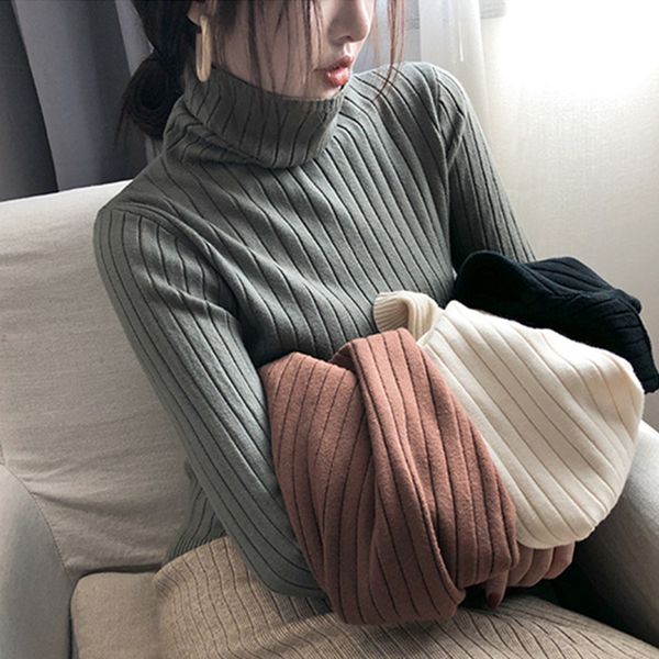 fall 2020 women sweaters winter fashion knitted foldover sweater turtleneck women casual soft jumper stretch pullover clothes, White;black
fall 2020 women sweaters winter fashion knitted foldover sweater turtleneck women casual soft jumper stretch pullover clothes, White;black