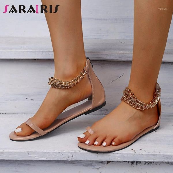 sarairis low heel chains decorating sandals new concise rome flat heel sandals women elegant shallow cover shoes woman1, Black
sarairis low heel chains decorating sandals new concise rome flat heel sandals women elegant shallow cover shoes woman1, Black