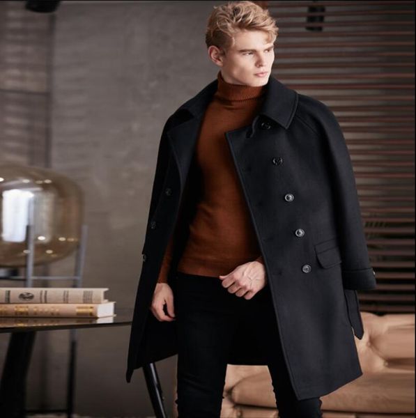 men's wool & blends s-6xl 2021 men clothing long design woolen trench coat outerwear autumn winter slim plus size business leisure over, Black
men's wool & blends s-6xl 2021 men clothing long design woolen trench coat outerwear autumn winter slim plus size business leisure over, Black