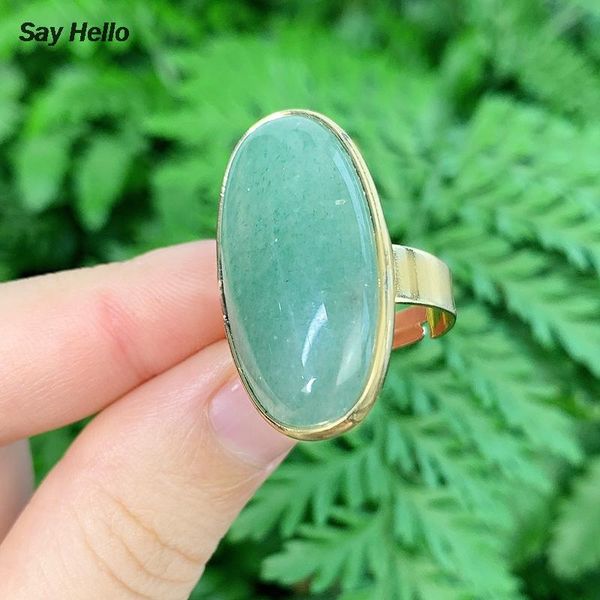 cluster rings say hello natural stones oval green aventurine amethysts turquoises lapis lazuli for women finger cuff ringe k5782, Golden;silver
cluster rings say hello natural stones oval green aventurine amethysts turquoises lapis lazuli for women finger cuff ringe k5782, Golden;silver