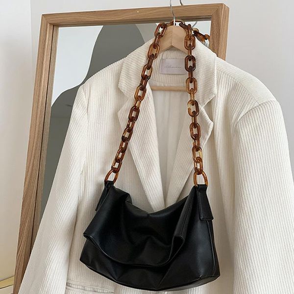 black fashion simple designer women's leather shoulder bag soft leather satchel large capacity handbag personality chain
black fashion simple designer women's leather shoulder bag soft leather satchel large capacity handbag personality chain