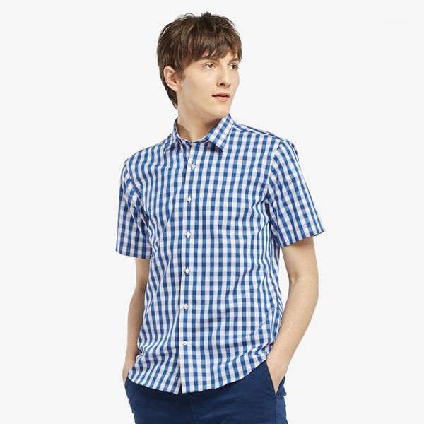 blue grid shirt male short sleeve summer thin section slim fit trend pure cotton shirt chao1, White;black
blue grid shirt male short sleeve summer thin section slim fit trend pure cotton shirt chao1, White;black