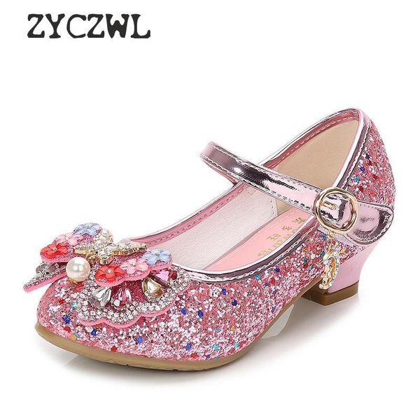 children leather new high heels sequin children's small and medium girls princess student shoes, Black;red
children leather new high heels sequin children's small and medium girls princess student shoes, Black;red