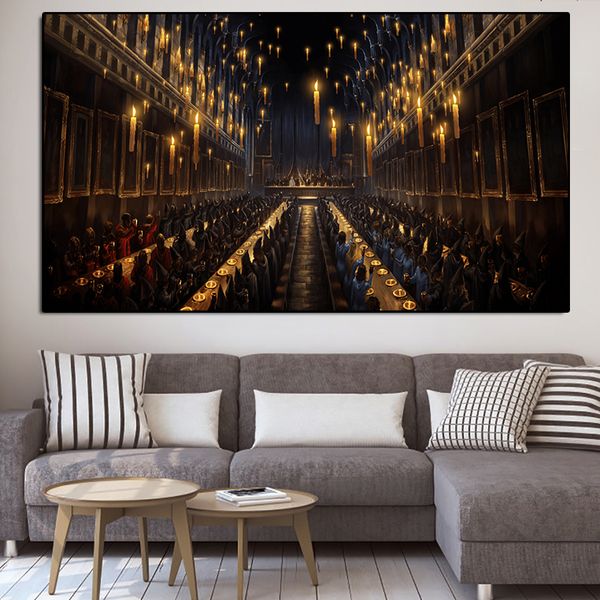 the great hall potteres harries poster canvas painting movie poster and prints wall art pictures for kids bedroom decor
the great hall potteres harries poster canvas painting movie poster and prints wall art pictures for kids bedroom decor