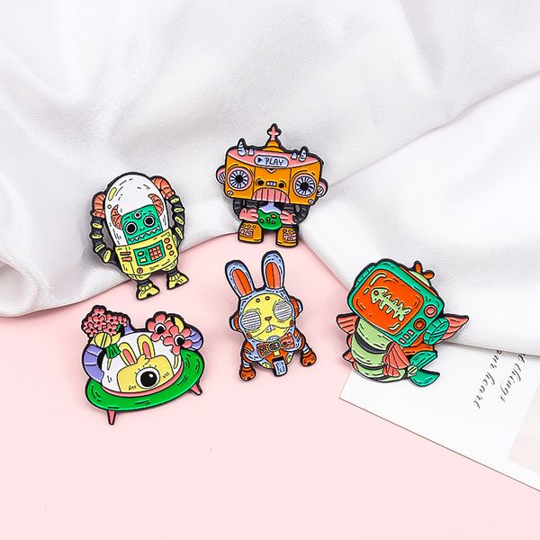 alien robot monster brooches custom fish bull rabbit recorder tv monster astronaut ufo enamel pins funny badges gifts wholesale, Blue
alien robot monster brooches custom fish bull rabbit recorder tv monster astronaut ufo enamel pins funny badges gifts wholesale, Blue