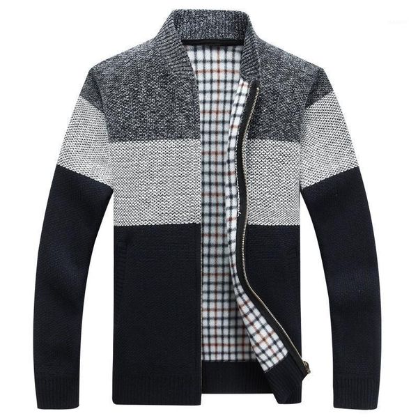 winter fashion patchwork men's knitted jackets thick comfy long sleeve sweater coat warm stand collar fall tide casual cardigan1, White;black
winter fashion patchwork men's knitted jackets thick comfy long sleeve sweater coat warm stand collar fall tide casual cardigan1, White;black