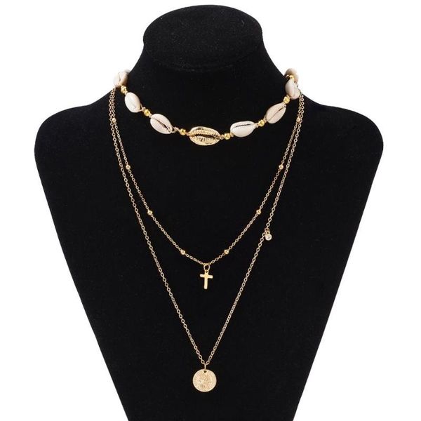 chokers 3pc/set fashion pendant necklaces sets cross necklace coin shell for women girls, Golden;silver
chokers 3pc/set fashion pendant necklaces sets cross necklace coin shell for women girls, Golden;silver