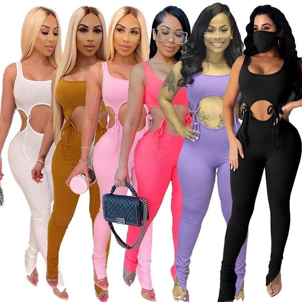 2020 summer women jumpsuits rompers sleeveless hollow out lace up o-neck bodycon night club party bandage one piece outfits, Black;white
2020 summer women jumpsuits rompers sleeveless hollow out lace up o-neck bodycon night club party bandage one piece outfits, Black;white