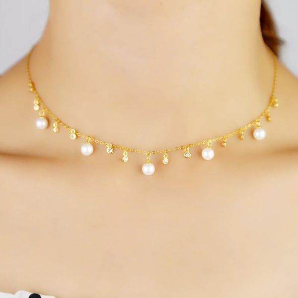 2020 classic pearl multi-pendant 100% 925 sterling silver choker necklace for girl women delicate elegance wedding fine jewelry
2020 classic pearl multi-pendant 100% 925 sterling silver choker necklace for girl women delicate elegance wedding fine jewelry