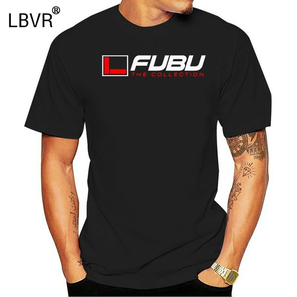 casual t shirts fubu logo printed graphic men fashion round neck cotton black size s-4xl sport hooded sweatshirt hoodie