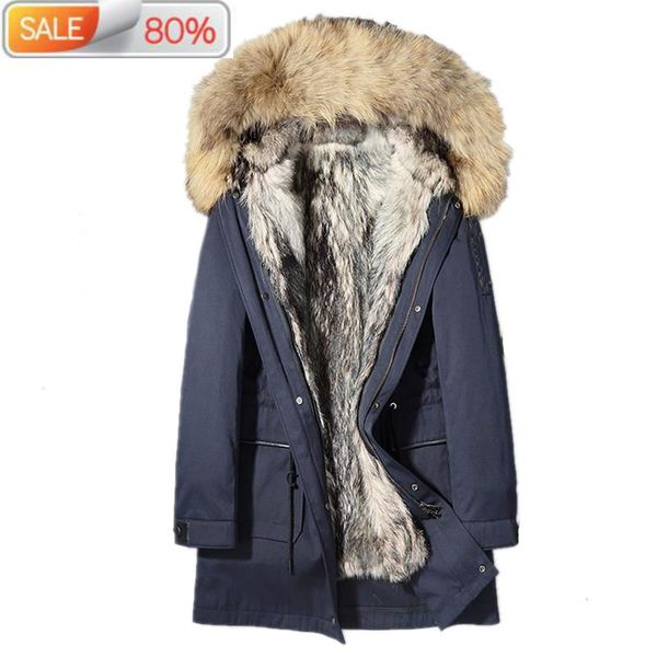 parka homme зимняя куртка мужчины natural wolf liner длинные пальто мужские енота меховой воротник ветровки 4xl l1a-5500 nd1453, Black
parka homme зимняя куртка мужчины natural wolf liner длинные пальто мужские енота меховой воротник ветровки 4xl l1a-5500 nd1453, Black