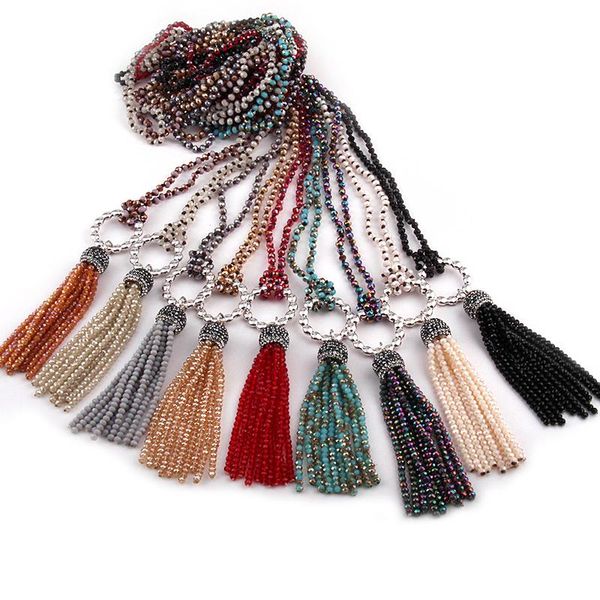 pendant necklaces fashion 4mm mini glass knotted crystal tassel circle charm, Silver
pendant necklaces fashion 4mm mini glass knotted crystal tassel circle charm, Silver