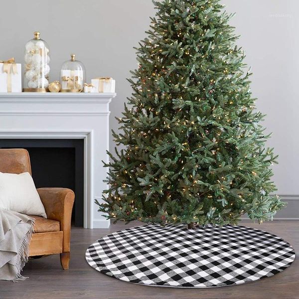 christmas decorations tree skirt ornament with white and black plaid for festive decoration1
christmas decorations tree skirt ornament with white and black plaid for festive decoration1