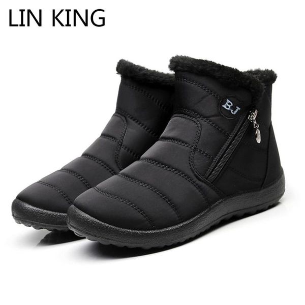boots lin king big size women snow warm plush short botas zipper wedges winter cotton shoes waterproof ankle for female, Black
boots lin king big size women snow warm plush short botas zipper wedges winter cotton shoes waterproof ankle for female, Black