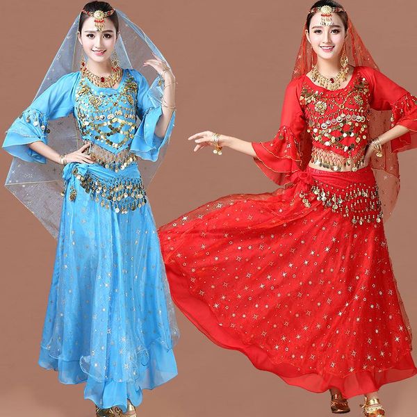 stage wear women oriental dance costume bollywood chiffon performance dress belly dancing clothes suit high quality, Black;red
stage wear women oriental dance costume bollywood chiffon performance dress belly dancing clothes suit high quality, Black;red