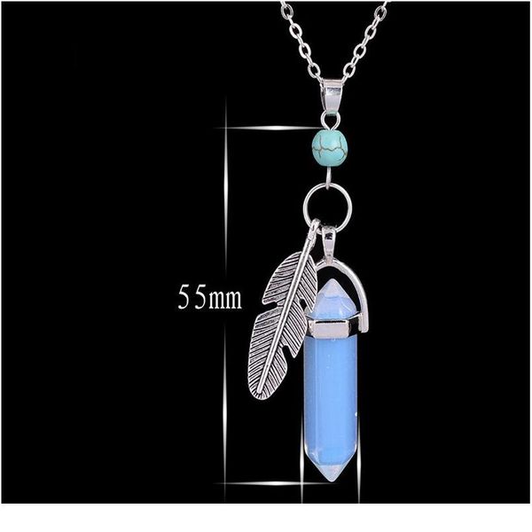 vintage feather necklace hexagonal reiki chakra natural stone crystal quartz charm pendants women men qylrmz, Black
vintage feather necklace hexagonal reiki chakra natural stone crystal quartz charm pendants women men qylrmz, Black