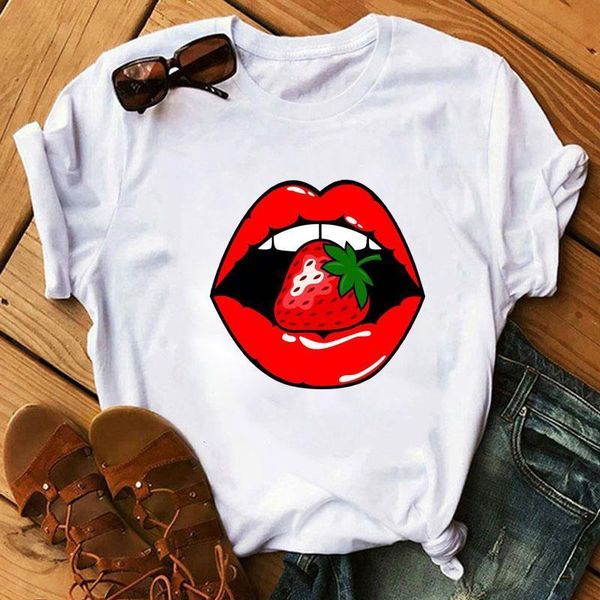 new fashion women tshirt strawberry red lips printed tee loose female t-shirts summer harajuku tee shirts graphic t-shirt, White
new fashion women tshirt strawberry red lips printed tee loose female t-shirts summer harajuku tee shirts graphic t-shirt, White