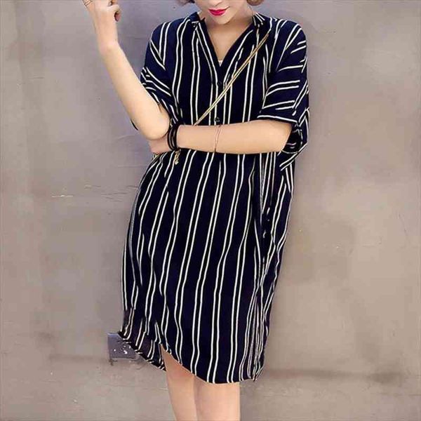 women v neck fashion striped dress ladies short sleeve print stripe loose dress vestidos, Black;gray
women v neck fashion striped dress ladies short sleeve print stripe loose dress vestidos, Black;gray