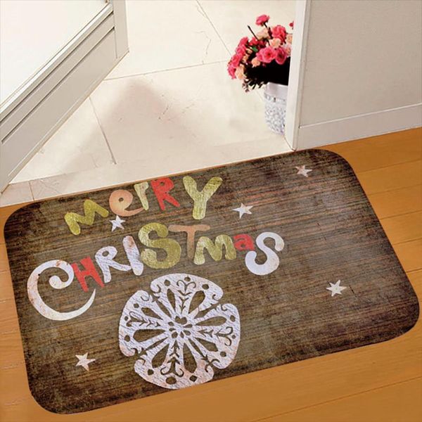 dormat вакууммация кухня спальня ванна напольные коврики рождественские фланель коврик рождественские украшения для домашнего входные коврик