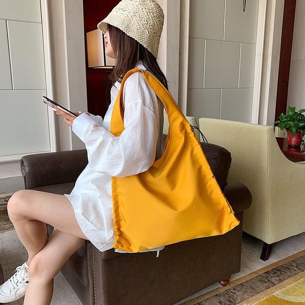 casual underarm big canvas bag for women fold drawstring shoulder bag large capacity korean fashion chic female student handbag
casual underarm big canvas bag for women fold drawstring shoulder bag large capacity korean fashion chic female student handbag