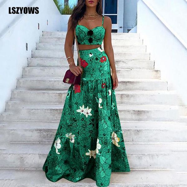 vintage floral print two piece set maxi dress women spaghetti strap long holiday beach dress bohemian casual party vestidos, Black;gray
vintage floral print two piece set maxi dress women spaghetti strap long holiday beach dress bohemian casual party vestidos, Black;gray