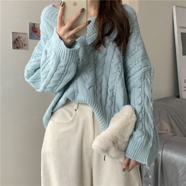 autumn and winter 2020 new loose v-neck twist lazy style long sleeve all-match sweater knitwear women's outer wear fashionable, White;black
autumn and winter 2020 new loose v-neck twist lazy style long sleeve all-match sweater knitwear women's outer wear fashionable, White;black