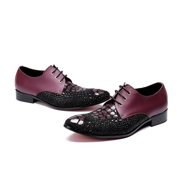 men's genuine leather new stone pattern dress shoes fashion lace-up oxford for men office party shoes men size 38-46, Black
men's genuine leather new stone pattern dress shoes fashion lace-up oxford for men office party shoes men size 38-46, Black