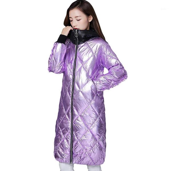 new fashion metal bright hooded parkas jacket women cotton padded winter warm down cotton jackets long motorcycle jackets ff11991, Black 
new fashion metal bright hooded parkas jacket women cotton padded winter warm down cotton jackets long motorcycle jackets ff11991, Black