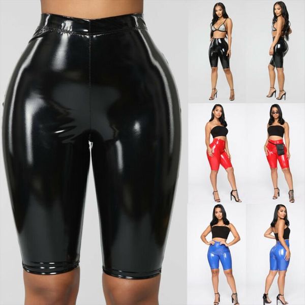 womens shiny capris pu leather capri pants joggers women slim fit high waist solid shorts bodycon short pants hot, White;black
womens shiny capris pu leather capri pants joggers women slim fit high waist solid shorts bodycon short pants hot, White;black