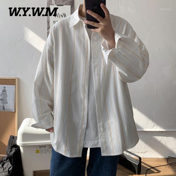 men's casual shirts wywm spring 2021 striped washed cotton loose long sleeve shirt fashion men korean blouse small fresh button 1, White;black
men's casual shirts wywm spring 2021 striped washed cotton loose long sleeve shirt fashion men korean blouse small fresh button 1, White;black