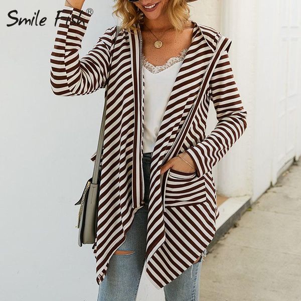 irregular open stitch jacket 2020 office lady autumn coat women striped hooded loose pockets plus size jackets outwear gv588, Black;brown
irregular open stitch jacket 2020 office lady autumn coat women striped hooded loose pockets plus size jackets outwear gv588, Black;brown