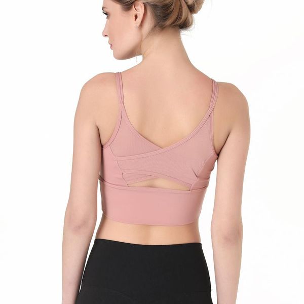 gym clothing pure color thin shoulder straps cross beautiful back sports underwear yoga wear women's open mesh fitness bra, White;black
gym clothing pure color thin shoulder straps cross beautiful back sports underwear yoga wear women's open mesh fitness bra, White;black
