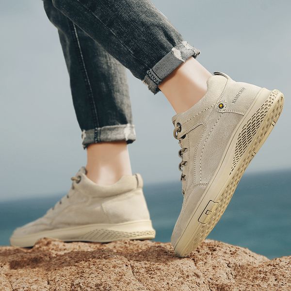 misalwa high men casual footwear ankle sand brown spring autumn daily pig leather sneakers lace-up young men shoes 201009, Black
misalwa high men casual footwear ankle sand brown spring autumn daily pig leather sneakers lace-up young men shoes 201009, Black