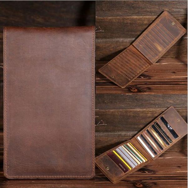 card holders business holder for men wallet crazy horse genuine leather vintage id case slot organizer men's purse slim b2077 15%1, Brown;gray
card holders business holder for men wallet crazy horse genuine leather vintage id case slot organizer men's purse slim b2077 15%1, Brown;gray