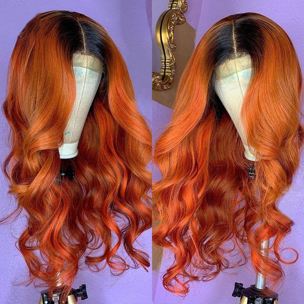 180 density ombre ginger orange body wave lace front wig for black women soft with baby hair glueless preplucked daily cosplay wear wig long, Black;brown
180 density ombre ginger orange body wave lace front wig for black women soft with baby hair glueless preplucked daily cosplay wear wig long, Black;brown