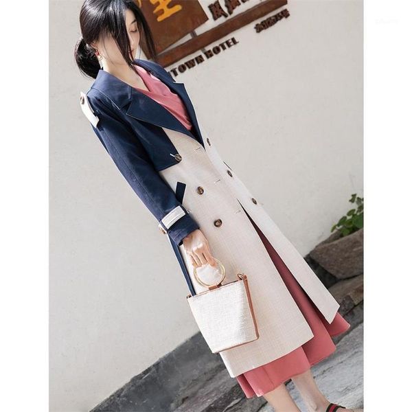 classic double breasted trench coat women patchwork plaid check windbreaker elegant slim long coats casual spring autumn outwear1, Tan;black
classic double breasted trench coat women patchwork plaid check windbreaker elegant slim long coats casual spring autumn outwear1, Tan;black