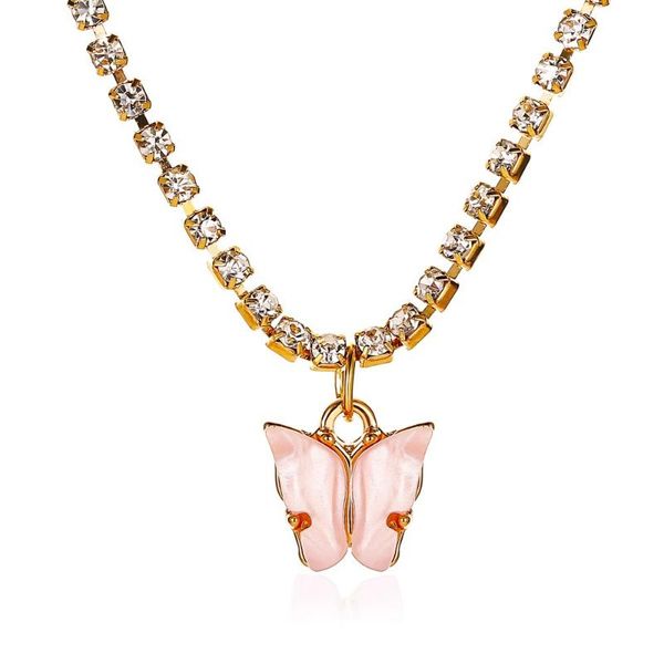 chokers cute butterfly necklace gold color rhinestone choker short boho festival girl party gift pink 2021 trendy jewelry, Golden;silver
chokers cute butterfly necklace gold color rhinestone choker short boho festival girl party gift pink 2021 trendy jewelry, Golden;silver