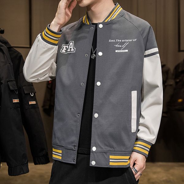 men's coat spring and autumn 2021 new korean trend handsome baseball suit men's casual versatile collar jacket men's wear, Black;brown
men's coat spring and autumn 2021 new korean trend handsome baseball suit men's casual versatile collar jacket men's wear, Black;brown
