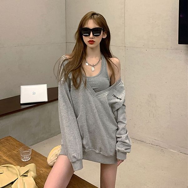 xcmoh letter loose long-sleeved sweater women's ins trendy 2020 autumn embroidered korean style new sweaterembroidered sweatercasual mi, Black
xcmoh letter loose long-sleeved sweater women's ins trendy 2020 autumn embroidered korean style new sweaterembroidered sweatercasual mi, Black