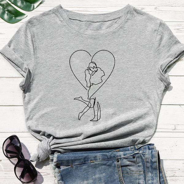 draw the feelings between the two in one stroke graphic love new women t-shirt t shirt comfortable round neck tshirt, White
draw the feelings between the two in one stroke graphic love new women t-shirt t shirt comfortable round neck tshirt, White