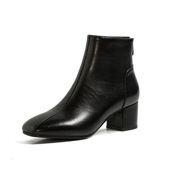 2021 new autumn winter pu leather toe concise ankle boots fashion square high heel women shoes size 34-43 053t, Black
2021 new autumn winter pu leather toe concise ankle boots fashion square high heel women shoes size 34-43 053t, Black