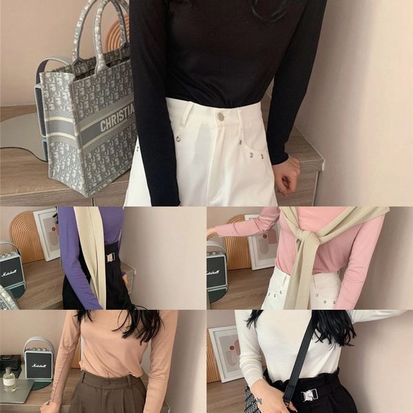 20 color natural pure kapok bottomed for women's autumn 2020 thin half high coat collar solid color versatile gmzgj, White
20 color natural pure kapok bottomed for women's autumn 2020 thin half high coat collar solid color versatile gmzgj, White