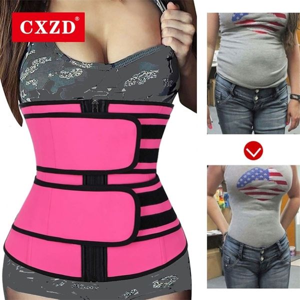cxzd women waist trainer fitness sauna sweat neoprene slimming belt girdle shapewear modeling strap zipper body shaper lj201211, Black;white
cxzd women waist trainer fitness sauna sweat neoprene slimming belt girdle shapewear modeling strap zipper body shaper lj201211, Black;white